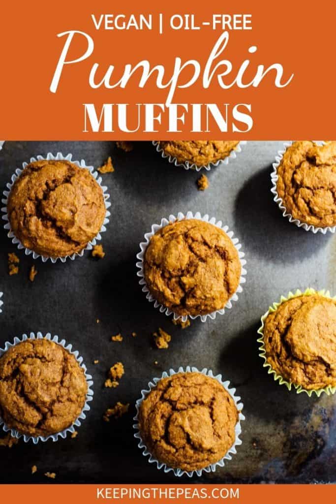 vegan pumpkin muffins pin