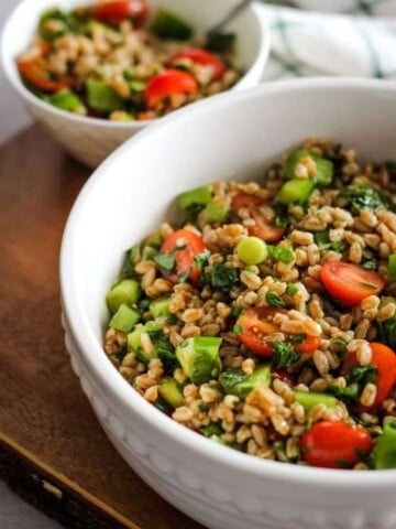 how to cook farro salad