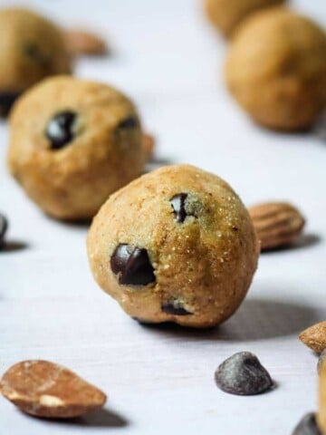 vegan cookie dough balls