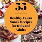 vegan snack recipes collage
