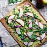 apple arugula vegan flatbread