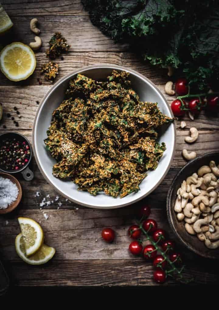 cheese kale chips