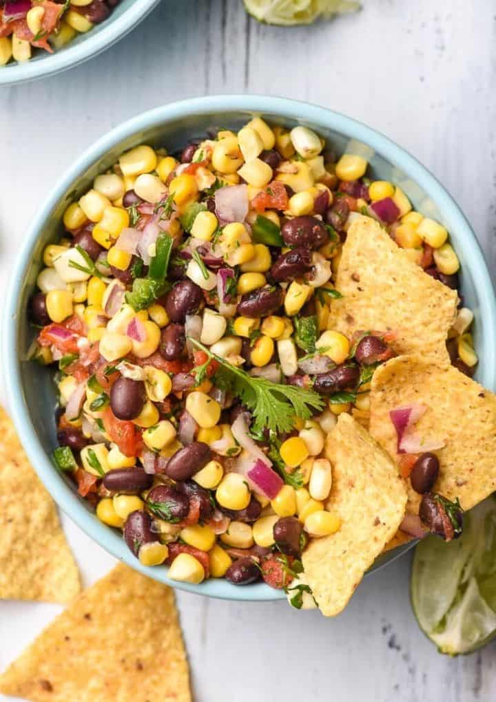 black bean corn salsa easy vegan recipes