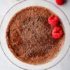 vegan chocolate mousse with aquafaba
