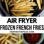 shoe string fries in air fryer basket