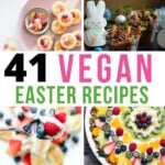 vegan Easter recipes collage