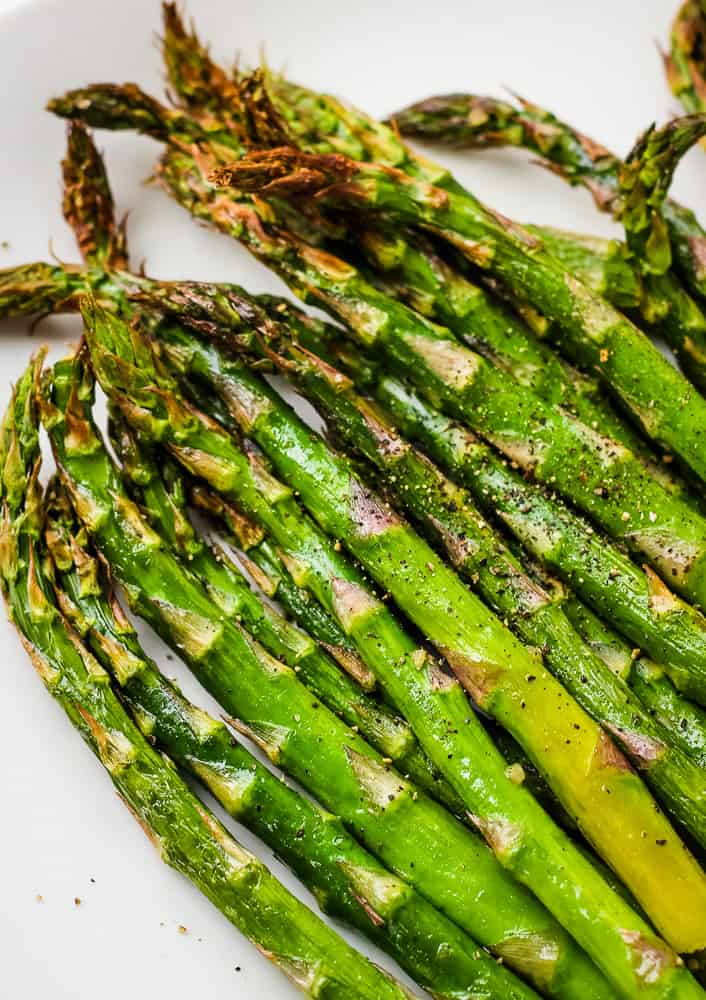 Air Fryer Frozen Asparagus - Keeping the Peas