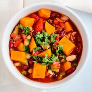 vegan butternut squash chili