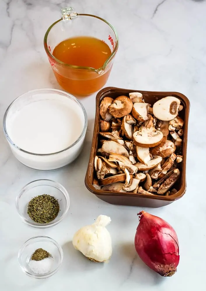 vegan mushroom soup ingredients