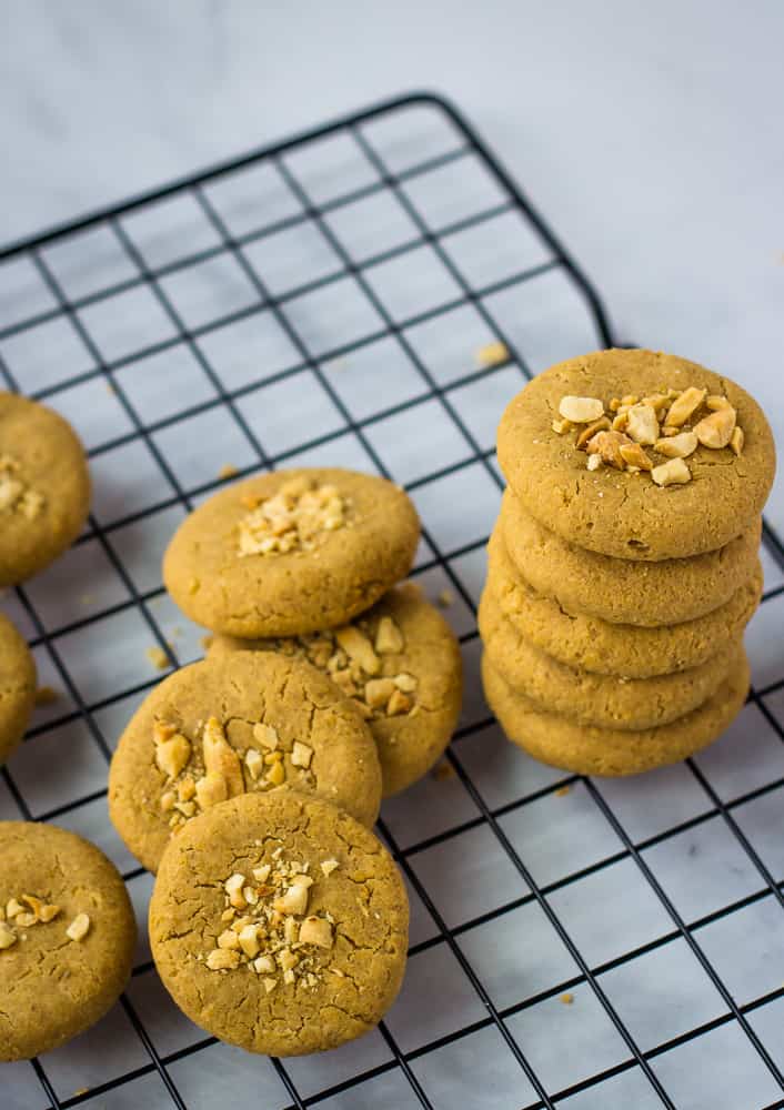 chickpea cookies stacked