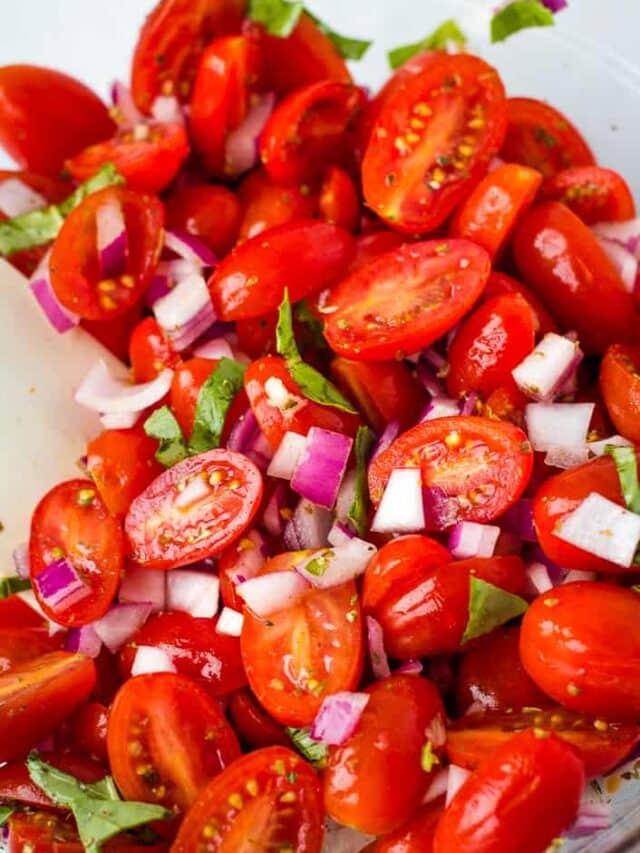 Italian Tomato Salad with Fresh Basil