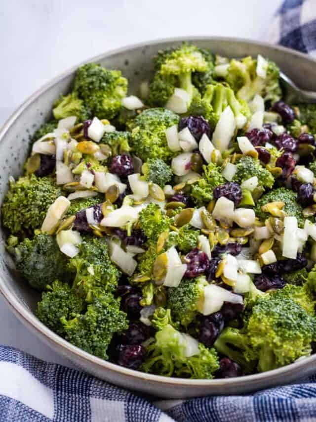 Healthy Vegan Broccoli Salad