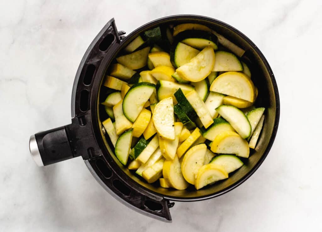 zucchini and yellow squash in air fryer