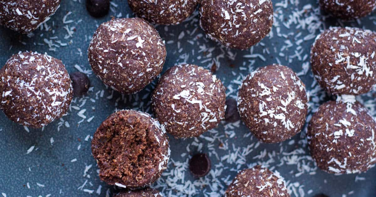 Chocolate date balls.
