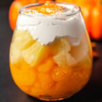 candy corn fruit parfait