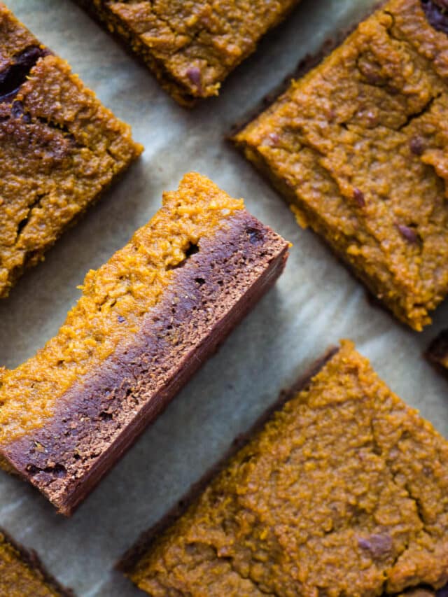 Vegan Pumpkin Brownies: Thick and Fudgy