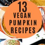 vegan pumpkin recipes collage