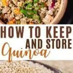 how to keep and store quinoa