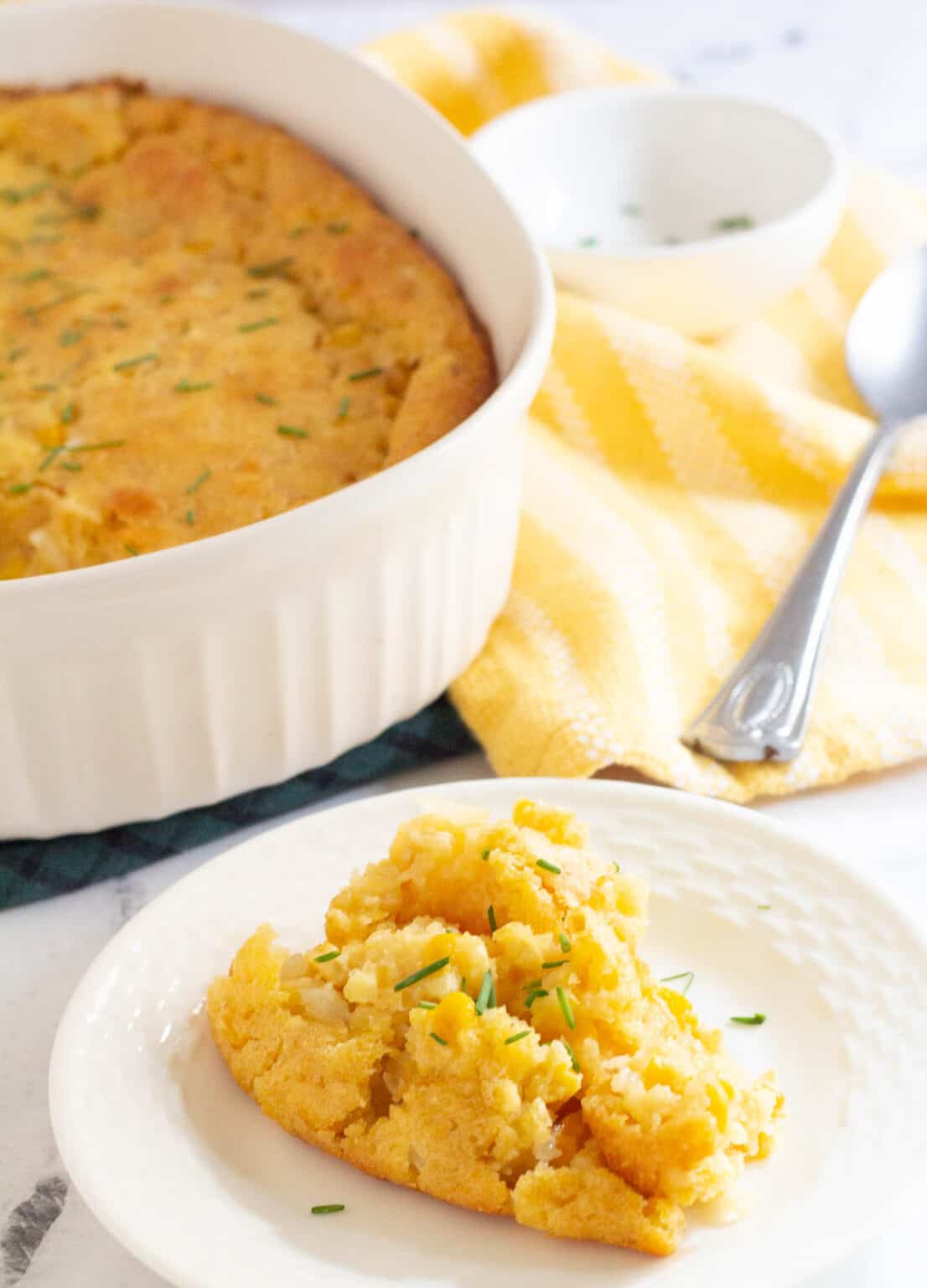 Vegan Corn Casserole Keeping the Peas