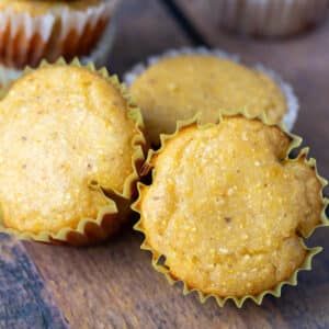 Vegan cornbread muffins.