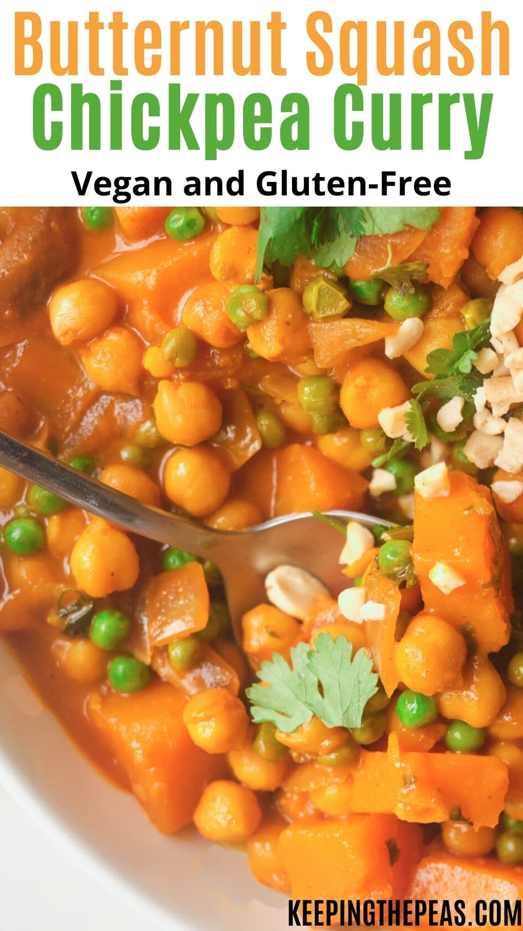Butternut Squash and Chickpea Curry | Vegan - Keeping the Peas