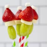 Grinch Fruit Kabobs