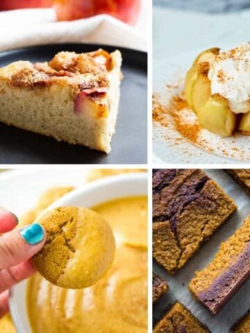 vegan thanksgiving dessert collage
