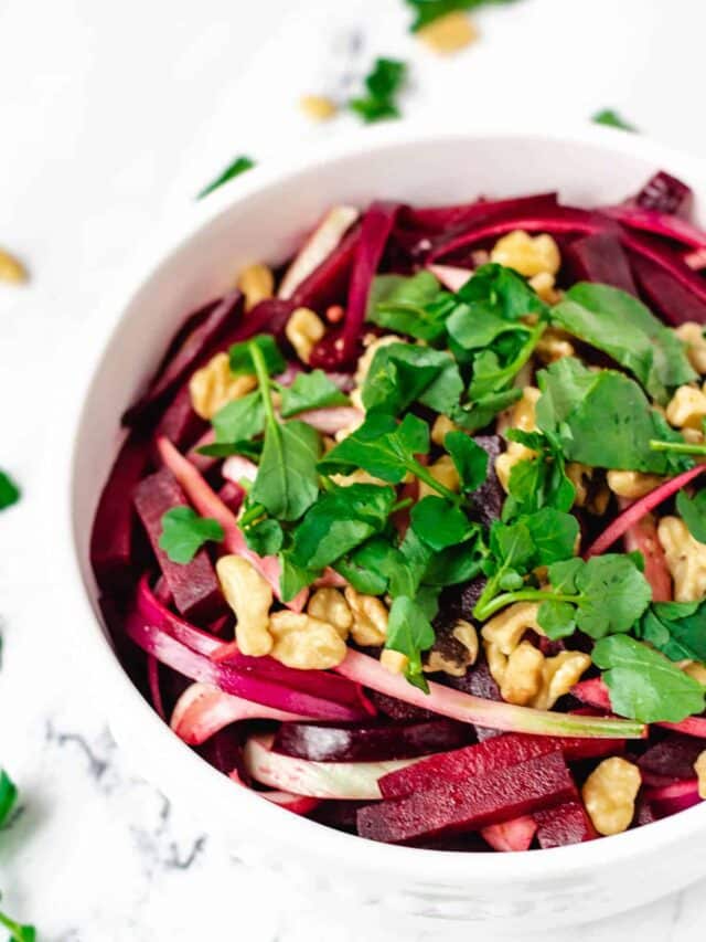 Beetroot Salad with Fennel and Red Onion