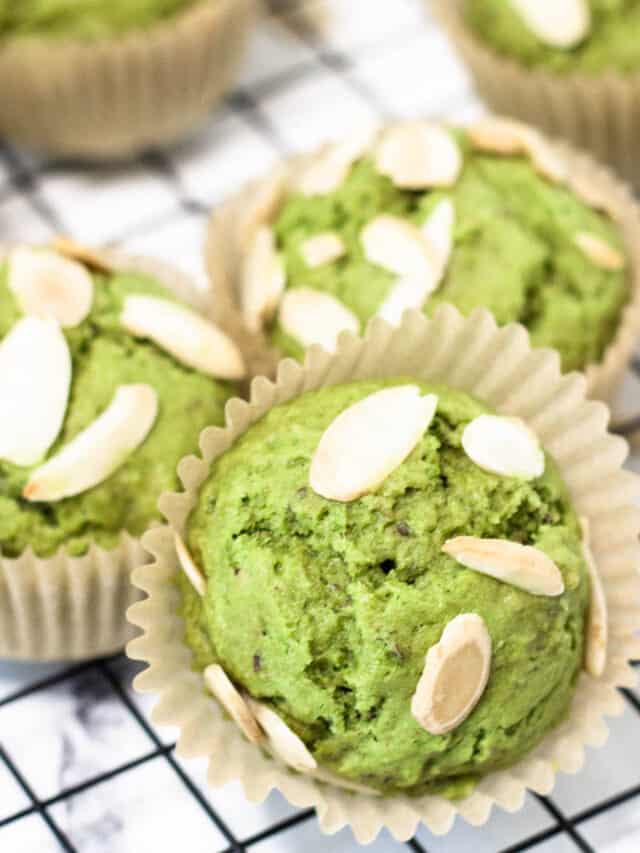 Matcha Muffins: One Bowl Recipe