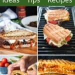 Vegan panini sandwiches.
