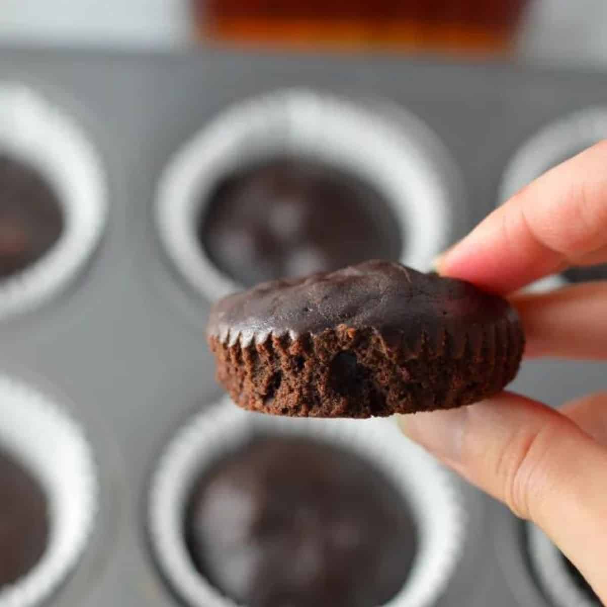Chocolate maple syrup muffins.