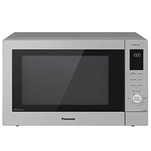 Panasonic HomeChef 4-in-1 Microwave Oven with Air Fryer, Convection Bake, FlashXpress Broiler, Inverter Technology, 1000W, 1.2 cu ft with Easy Clean Interior - NN-CD87KS (Stainless Steel)