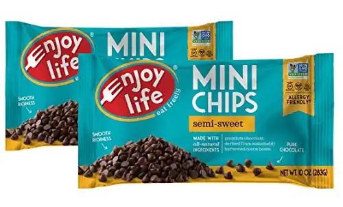 Enjoy Life Semi-sweet Chocolate Mini Chips, 10 Ounce, Pack of 2