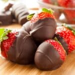 Chocolate covered strawberries.