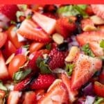 Strawberry and tomato salad.